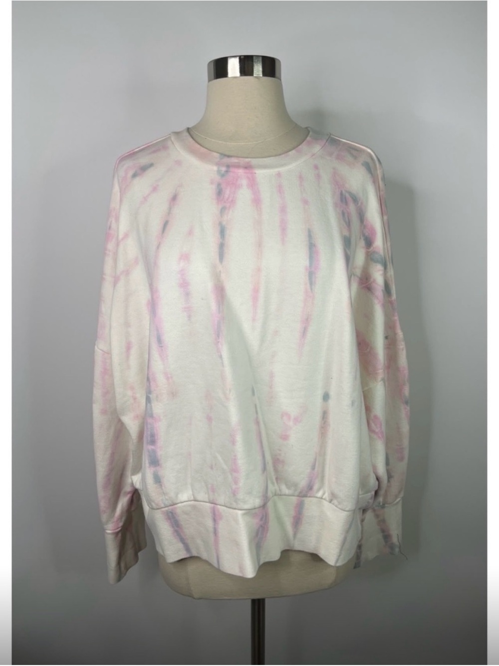 Old Navy Tie-Dye Crewneck Sweatshirt - Pink & White